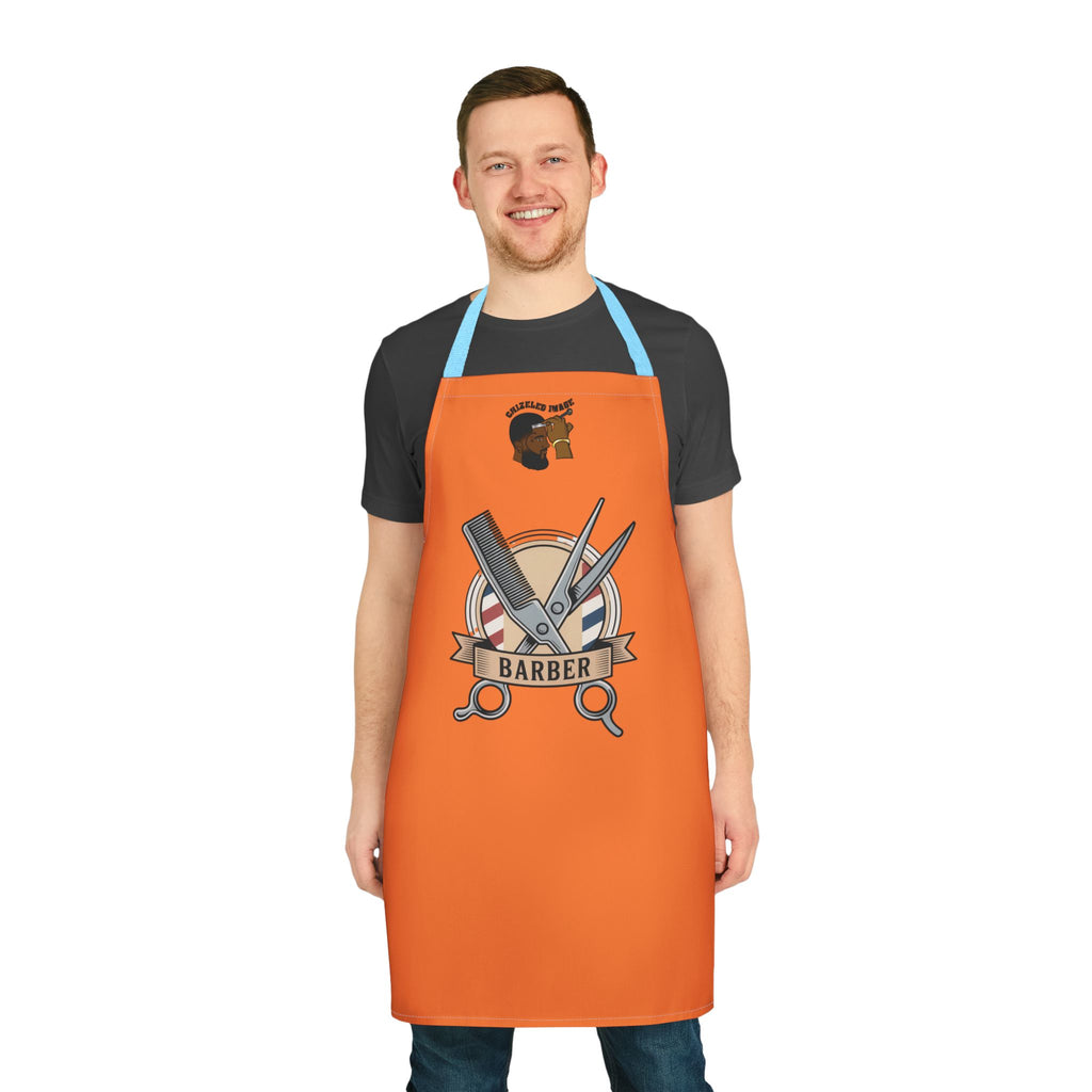 Barber Tools Apron — Hairdresser Scissors & Razor Chef Apron for Barbers