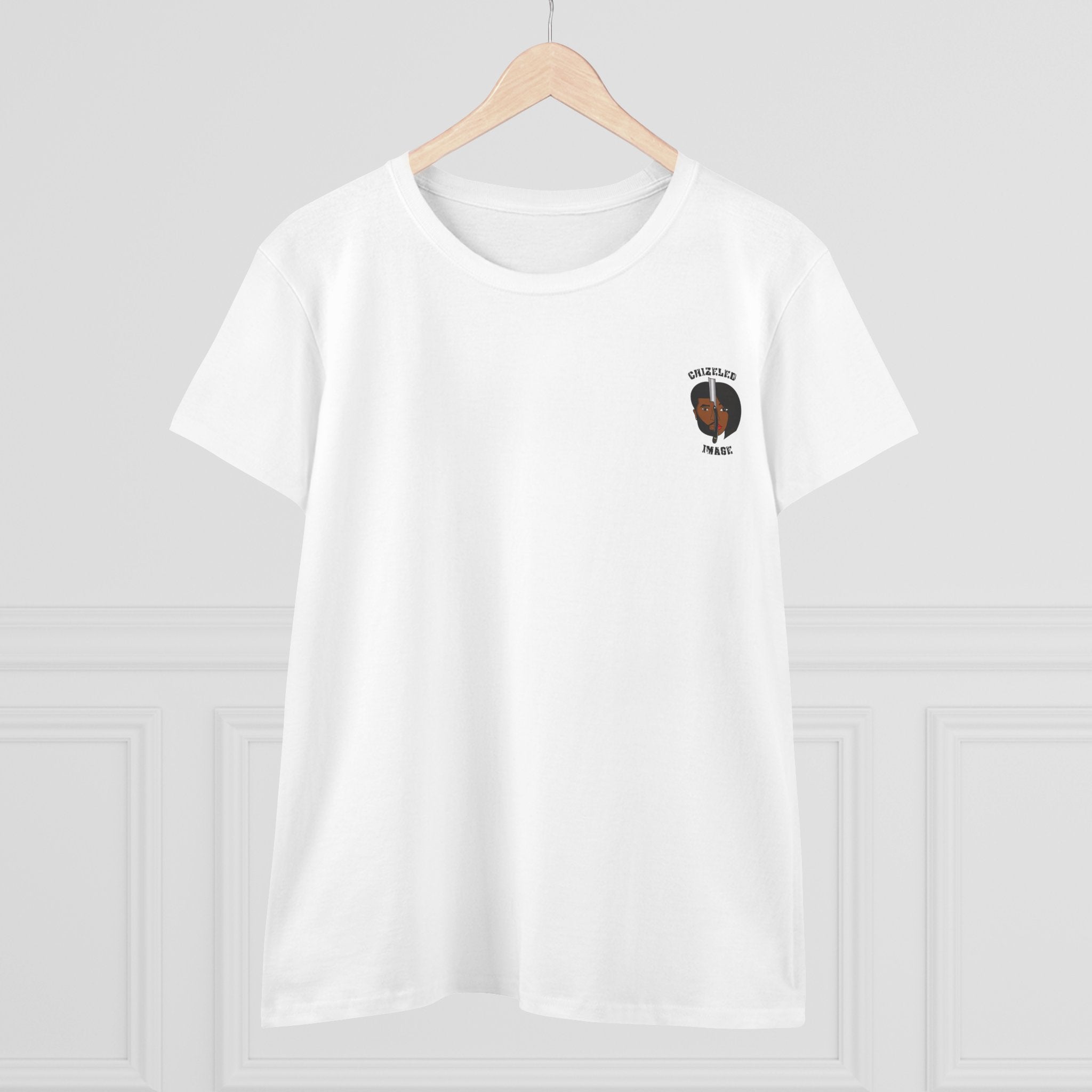 Women's Tee — 'Love Grows' Floral Heart Chest Print