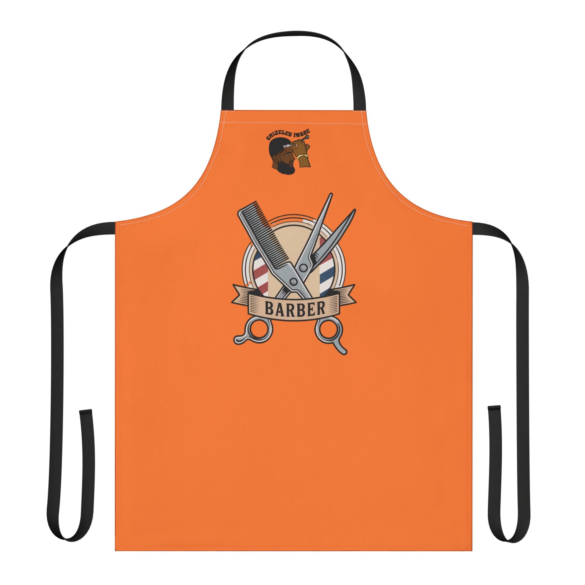 Barber Tools Apron — Hairdresser Scissors & Razor Chef Apron for Barbers